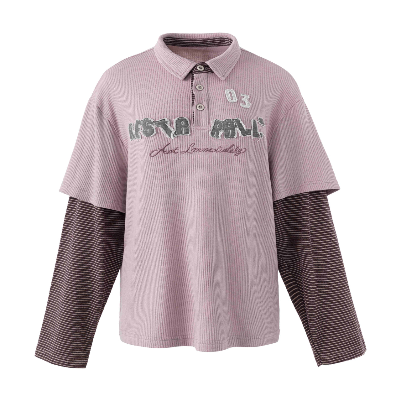 Omirad Layered Waffle Polo Tee
