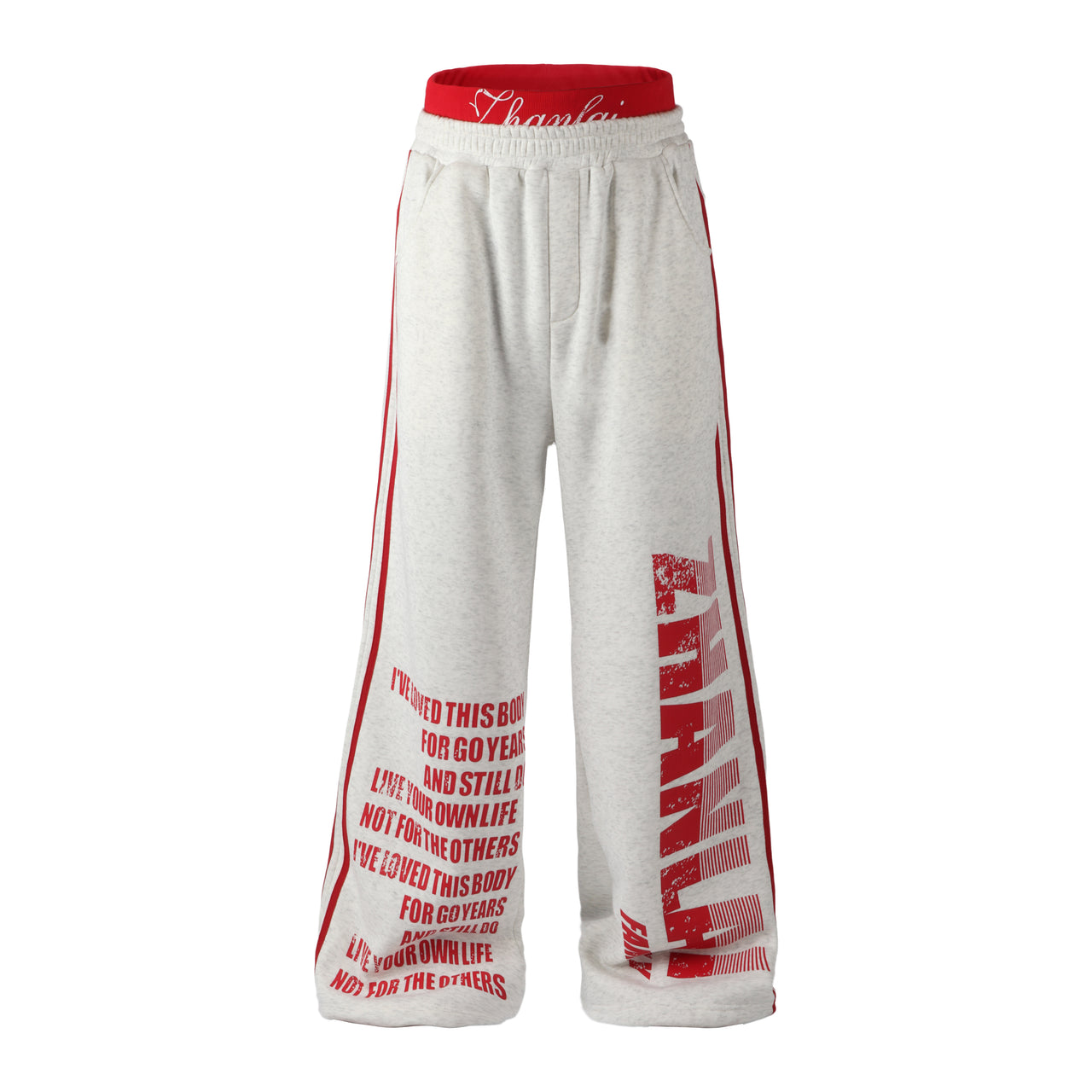 Omirad Retro Stripe Wide Sweatpants