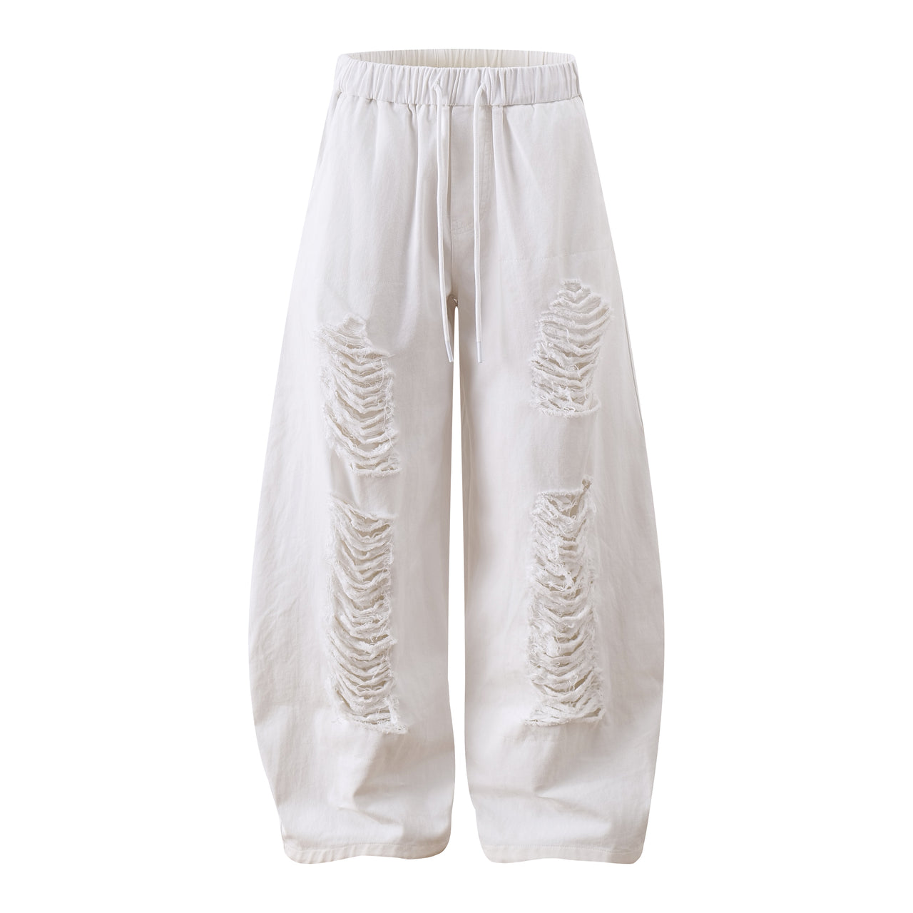 American Vintage Distressed Embroidered Casual Pants