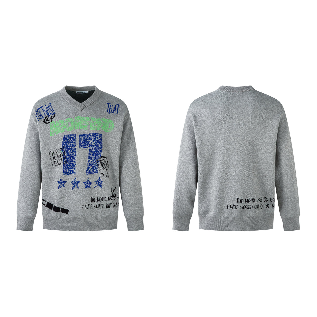 American Character Jacquard V-Neck Sweater