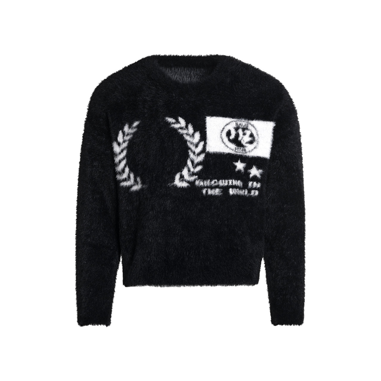 Omirad Fluffy Crest Knit Sweater
