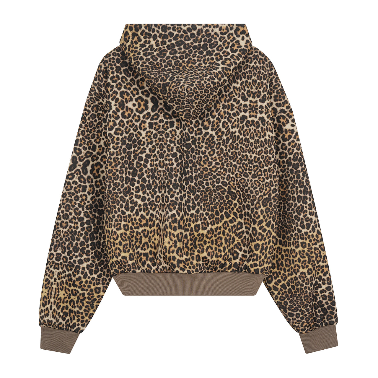 Omirad Leopard Graphic Zip-Up Hoodie
