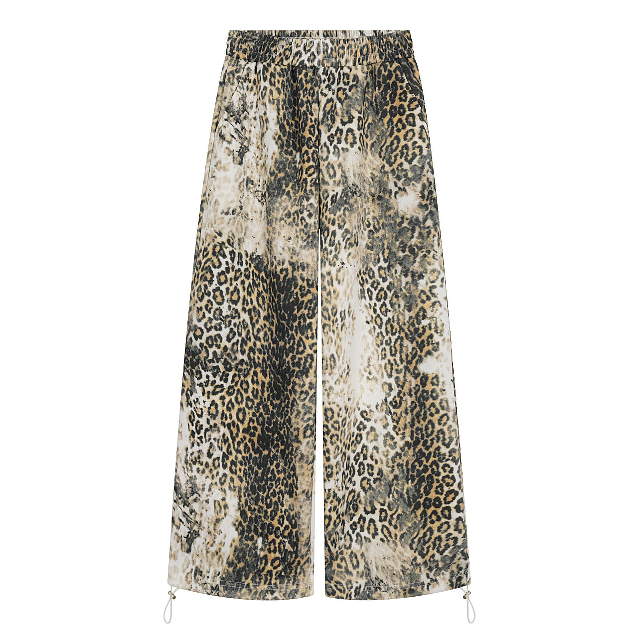 Omirad Leopard Print Wide-Leg Pants