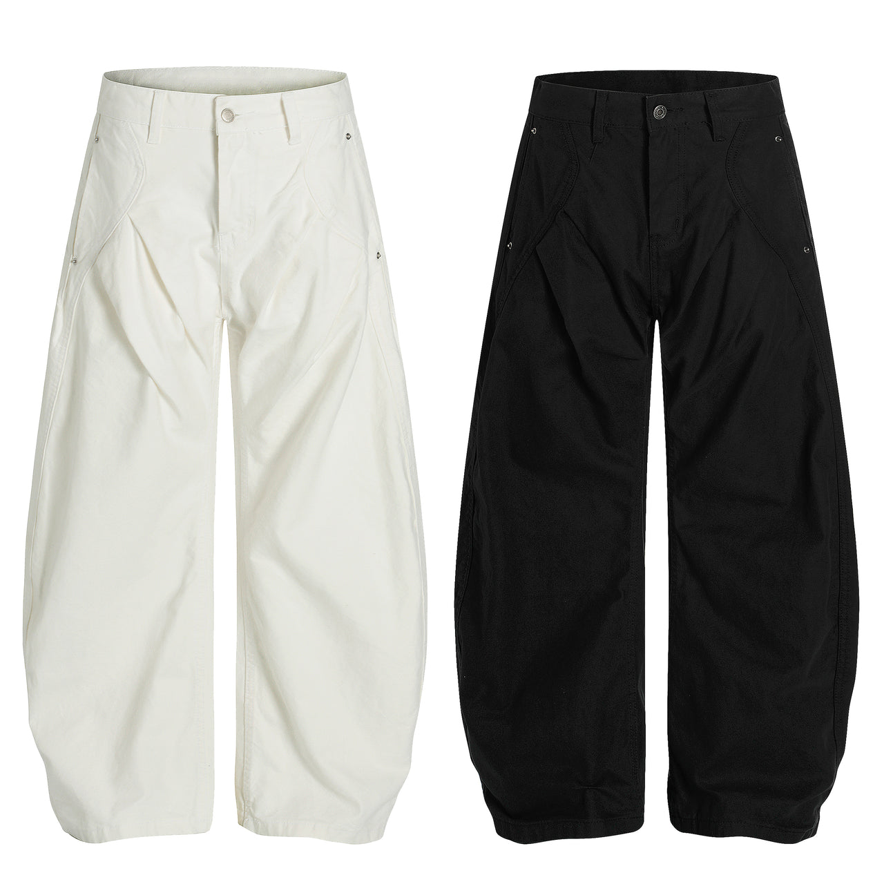 American High Street Pleated Casual Pants