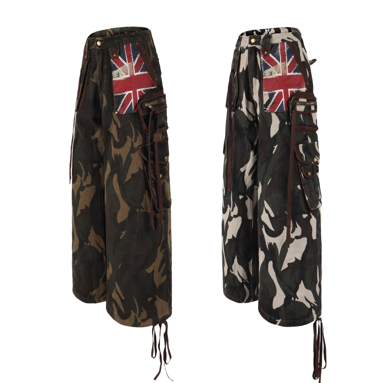 American Streetwear Camo Cargo Jeans
