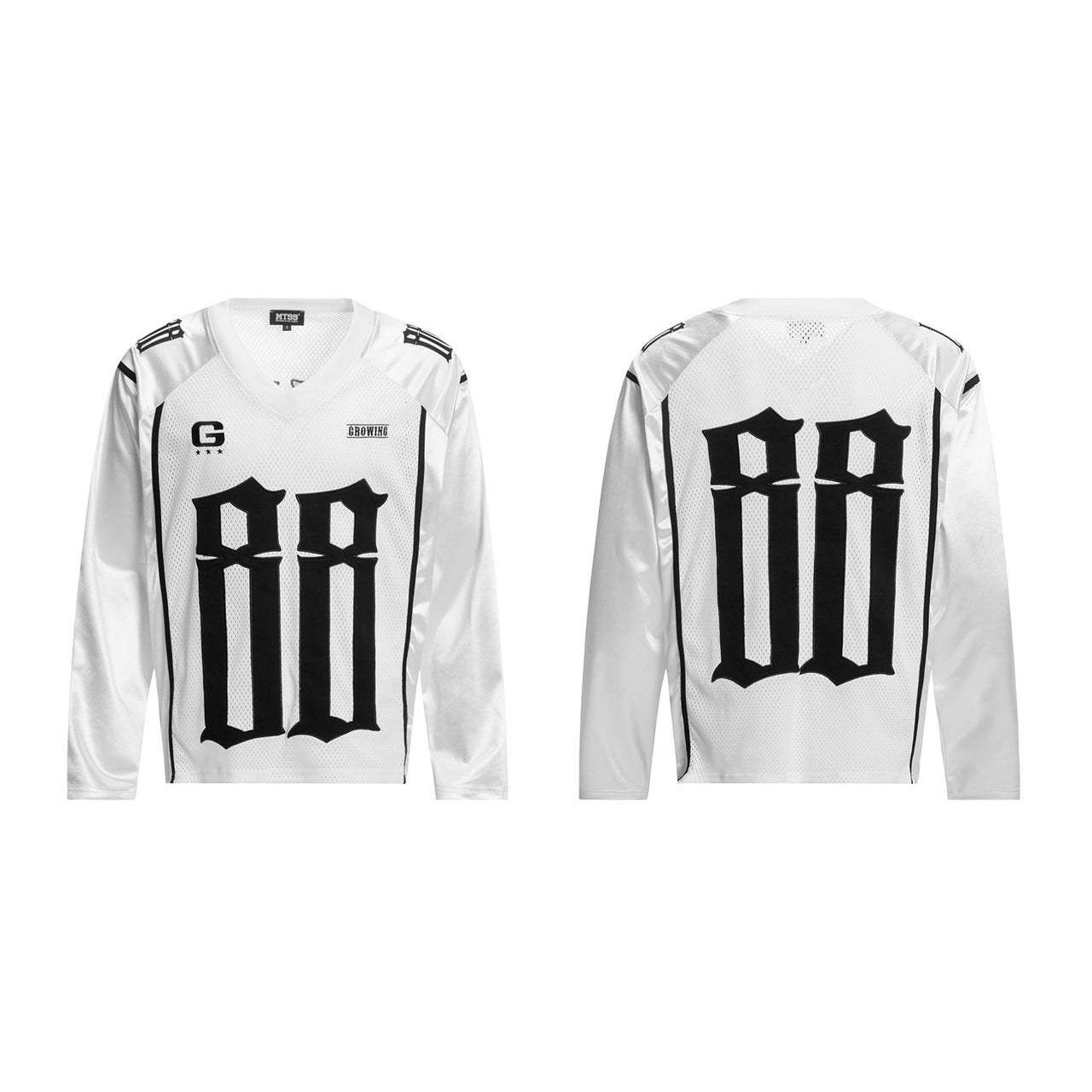 Vintage Digital Print Cut-Out Sports Sweatshirt
