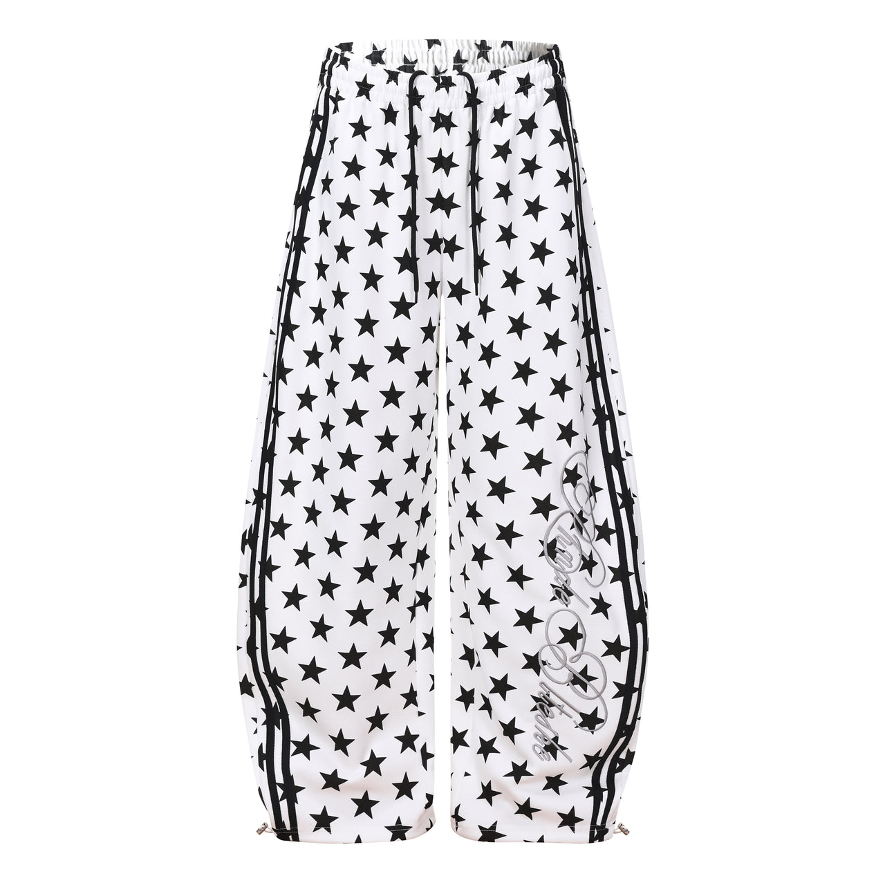 Omirad Star Print Wide-Leg Sweatpants