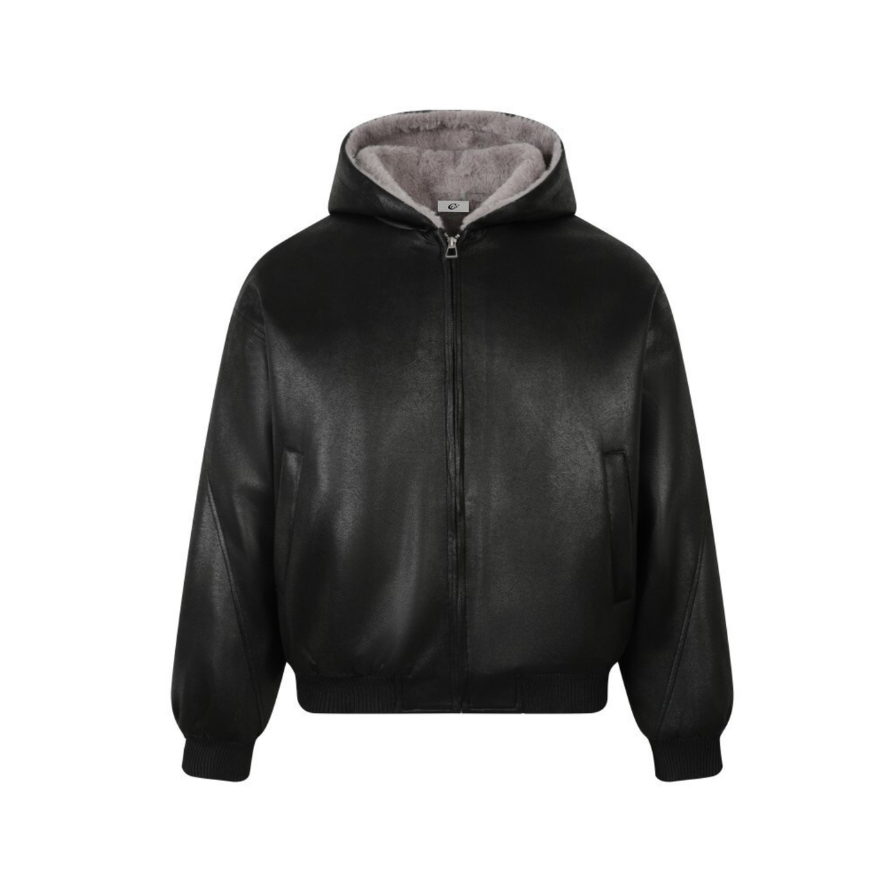 Omirad Plush-Lined Hooded Bomber Jacket