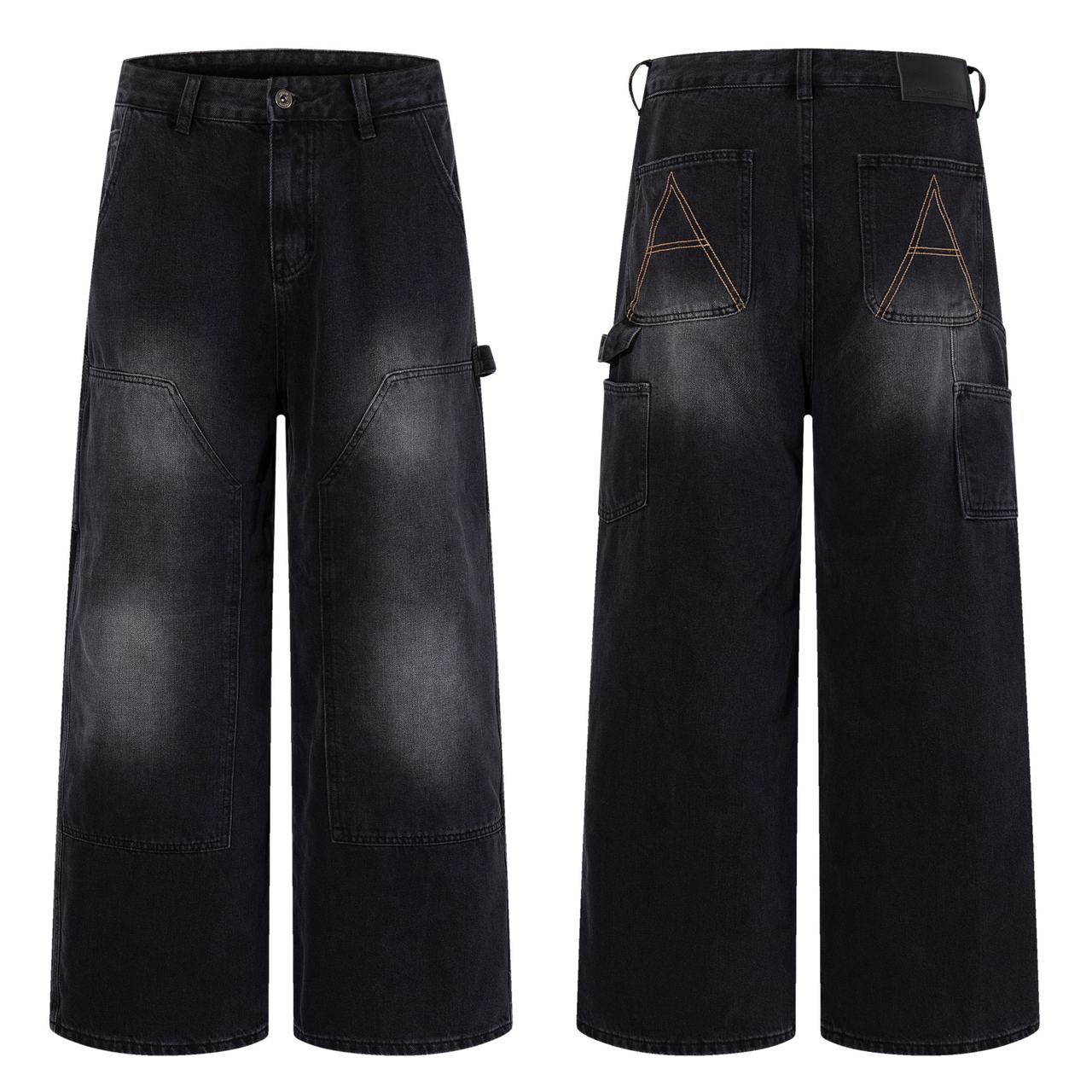 Omirad Gradient Workwear Wide-Leg Jeans