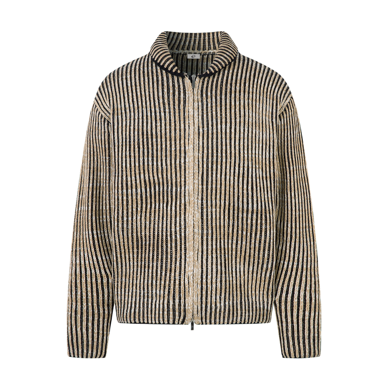 Omirad Striped Textured Zip Jacket