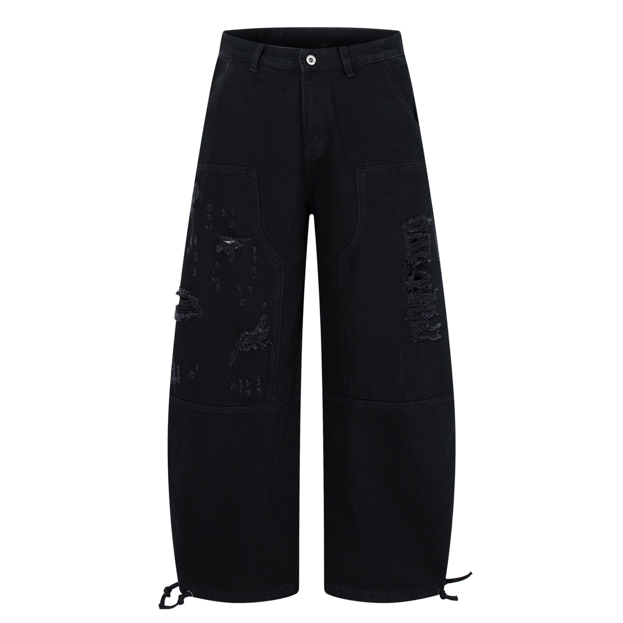 Omirad Tactical Distressed Wide-Leg Pants