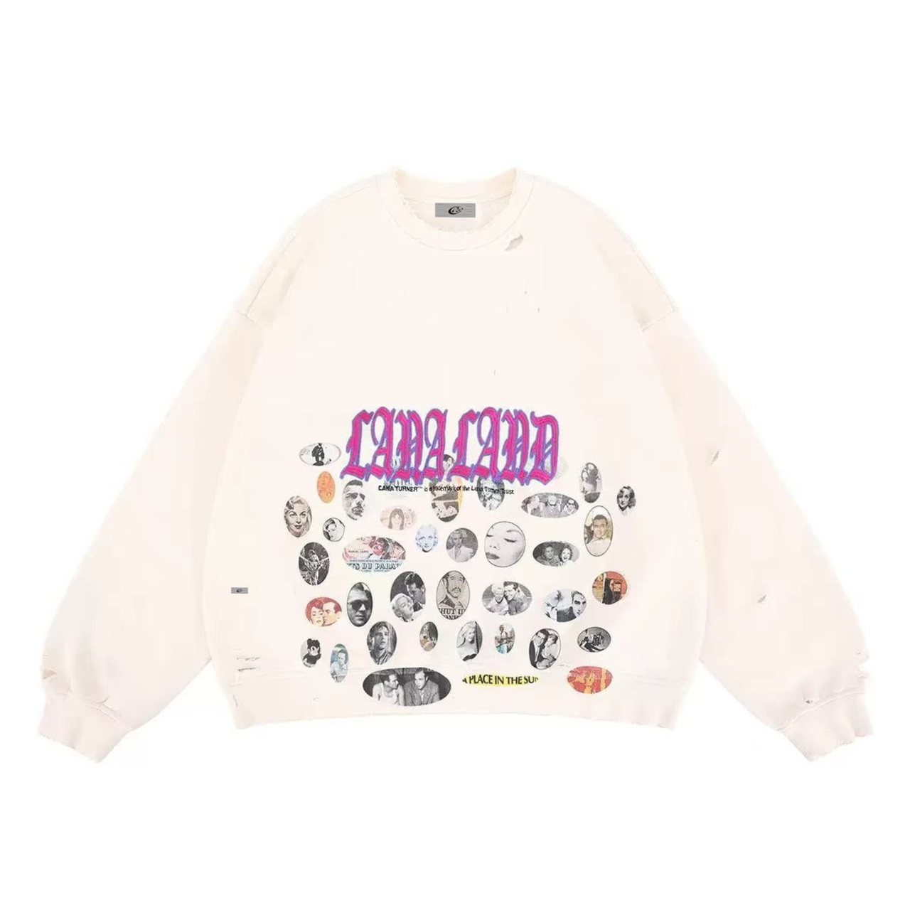 Omirad Retro Faces Graphic Sweatshirt