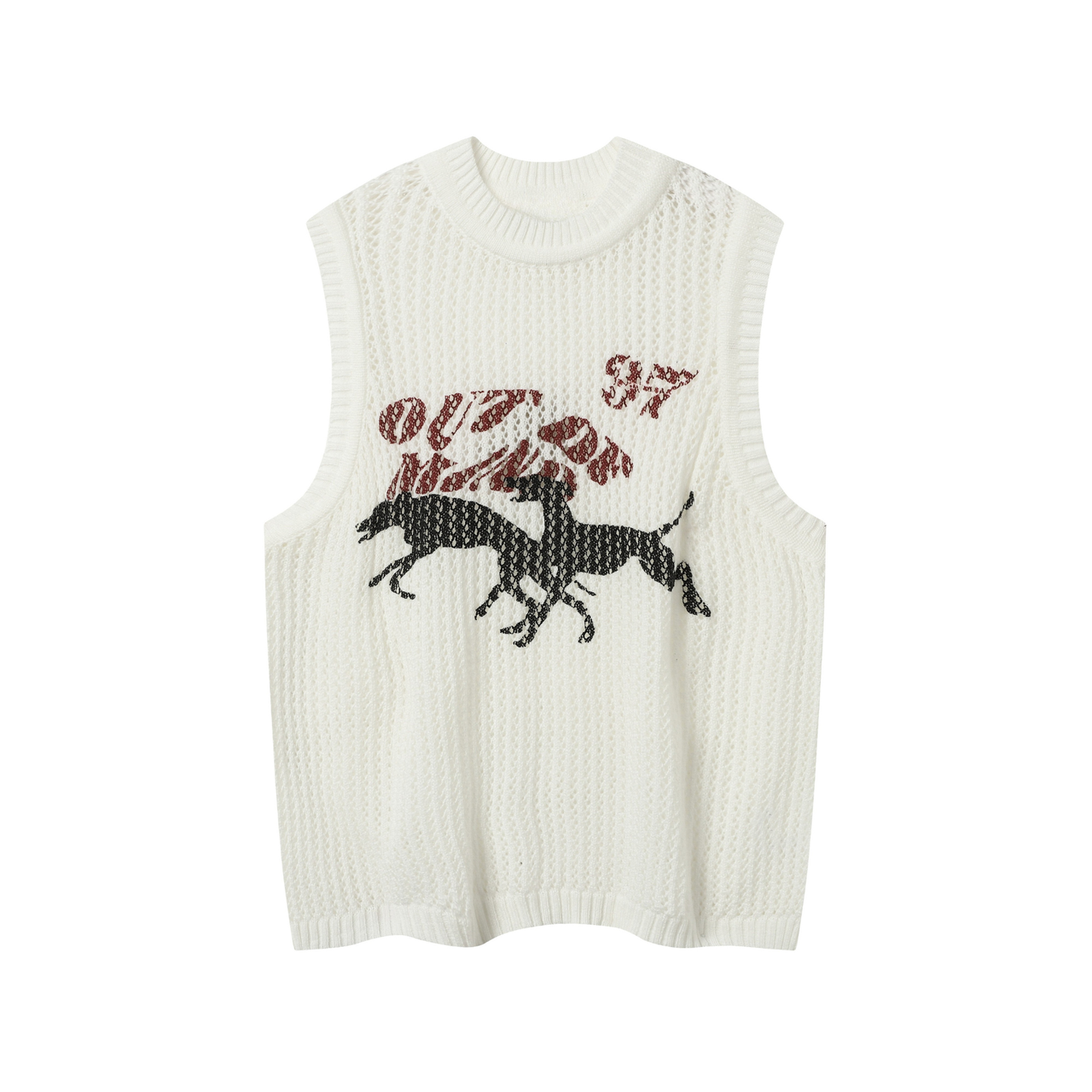 Omirad Horse Graphic Knit Vest