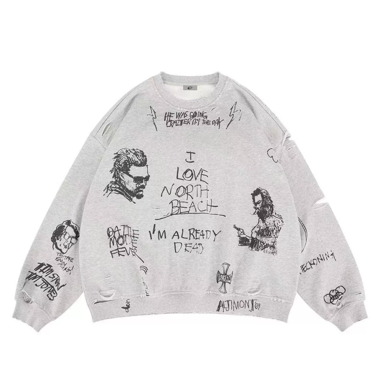 Omirad North Beach Doodle Sweatshirt