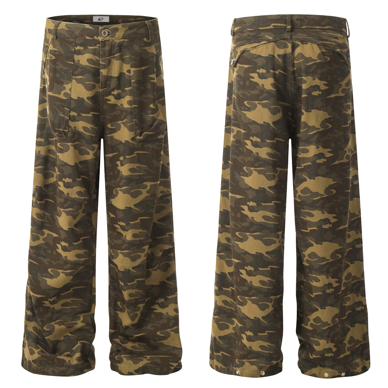 Omirad Washed Camo Wide Pants
