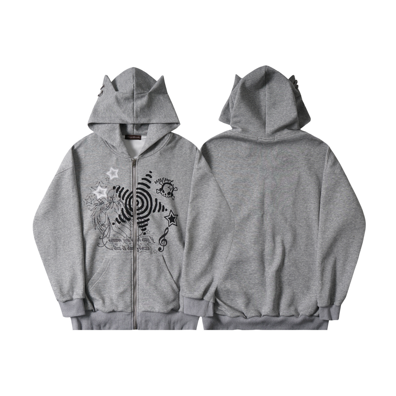 American Vintage Cartoon Printed Hoodie