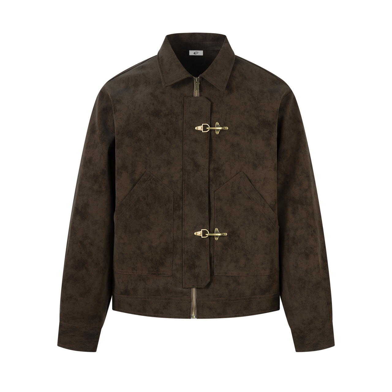 Omirad Metal Clasp PU Jacket