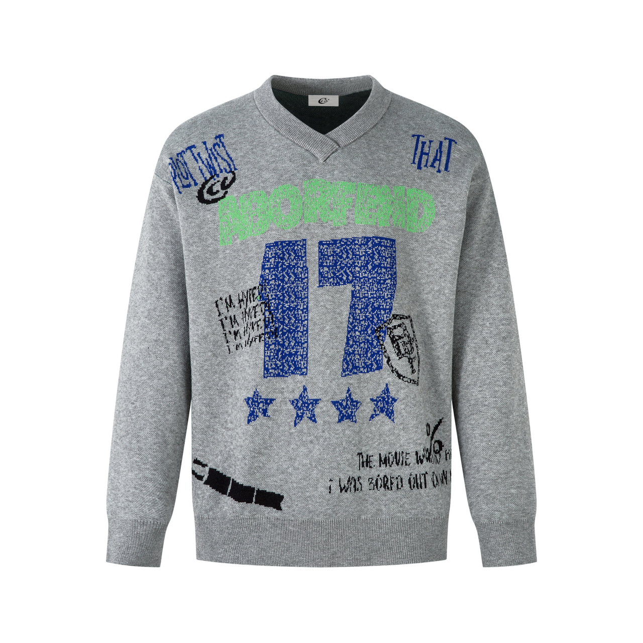 Omirad “NORTH17” Graphic Knit Sweater