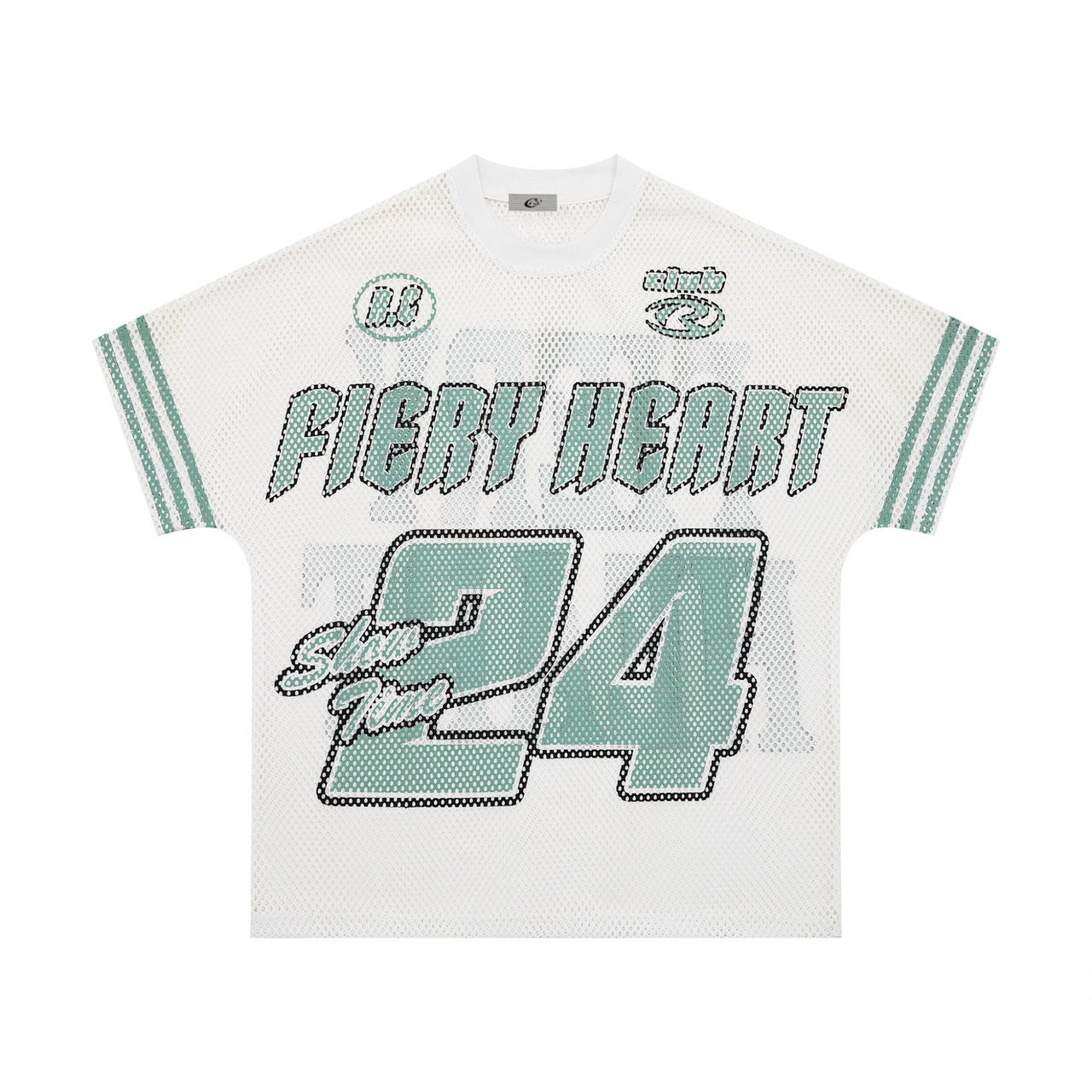 Omirad Fiery Heart Mesh Jersey Tee