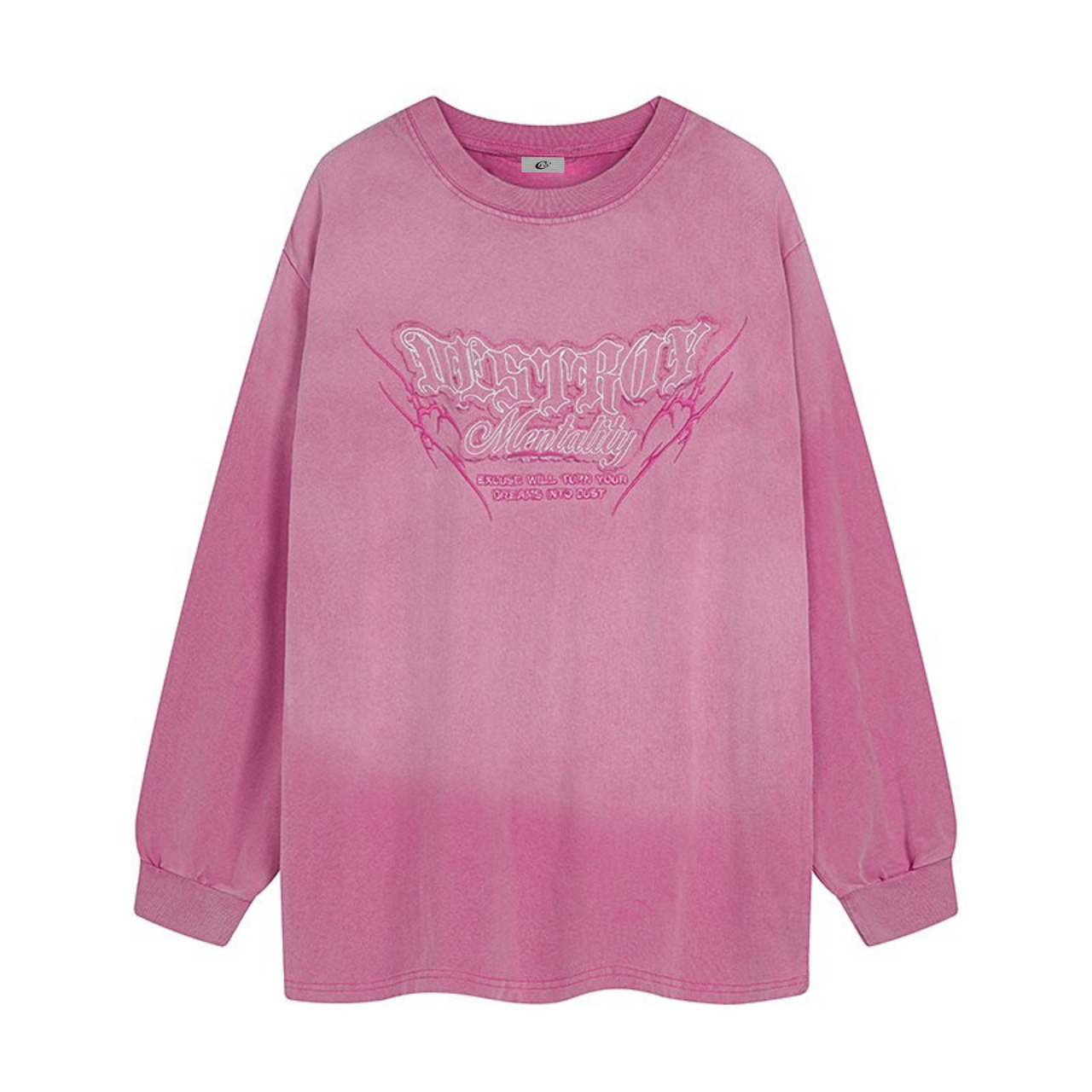 Omirad Gradient Washed Graphic Long Sleeve Tee