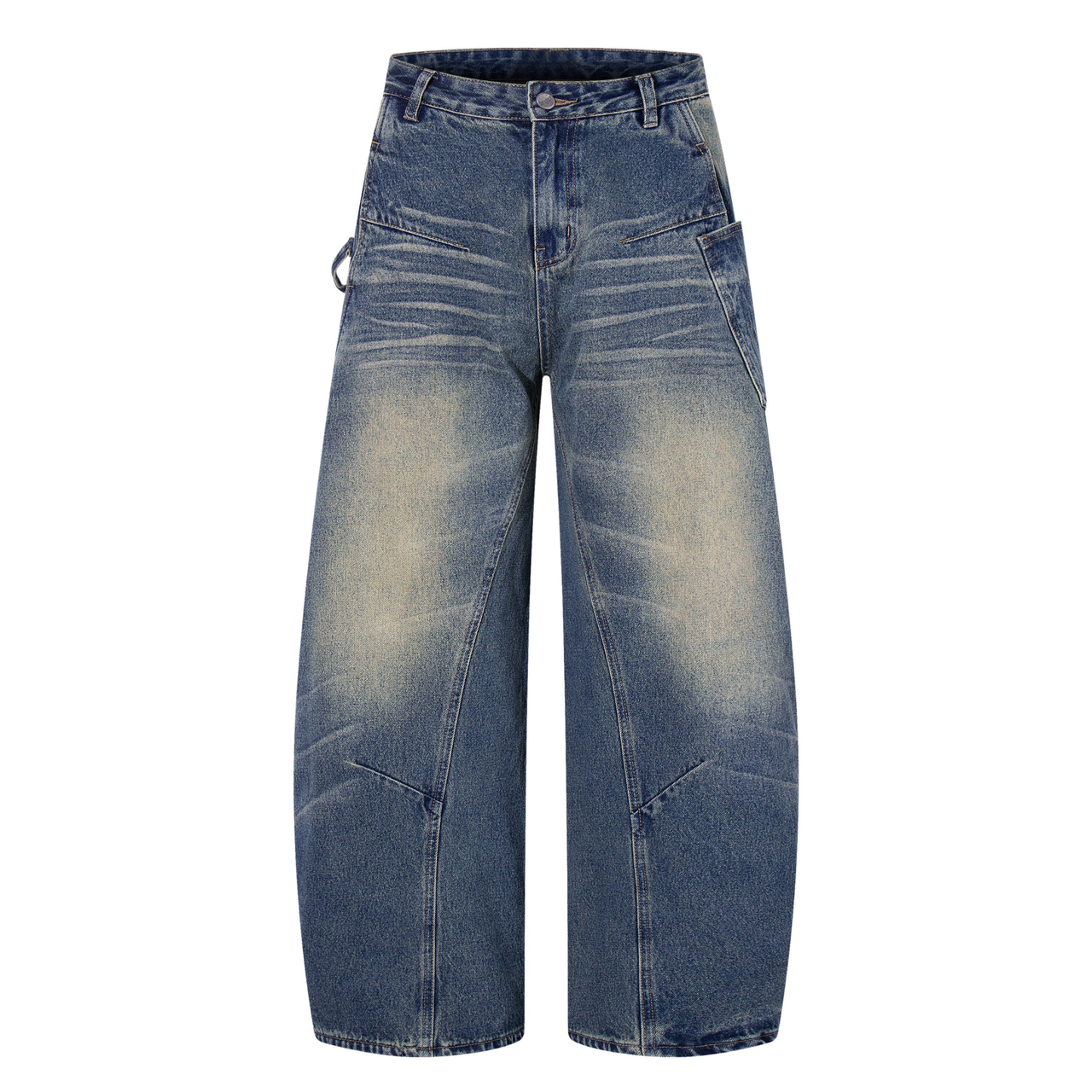 Omirad Vintage Whisker Wide-Leg Jeans