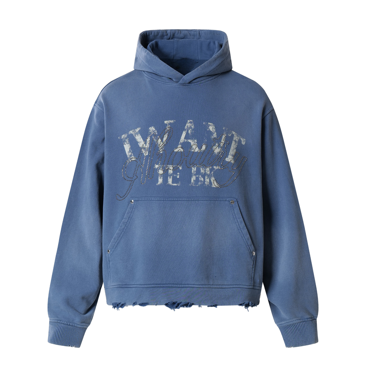 Omirad Vintage Distressed Graphic Hoodie