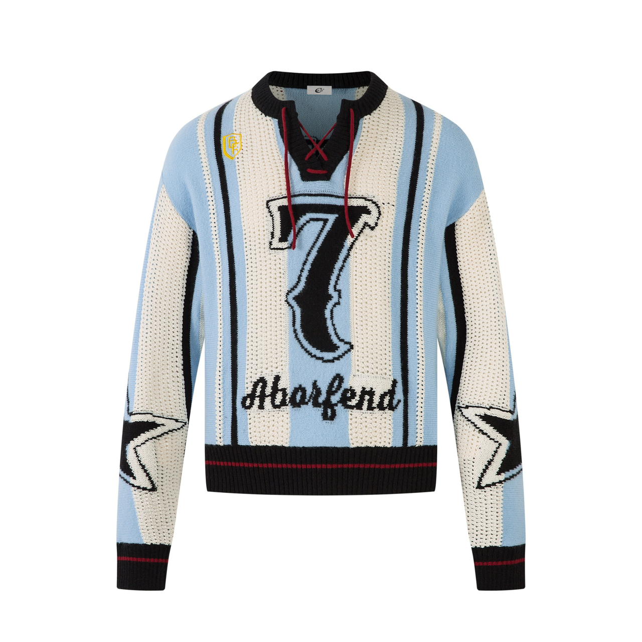 Omirad Varsity Stripe Knit Sweater