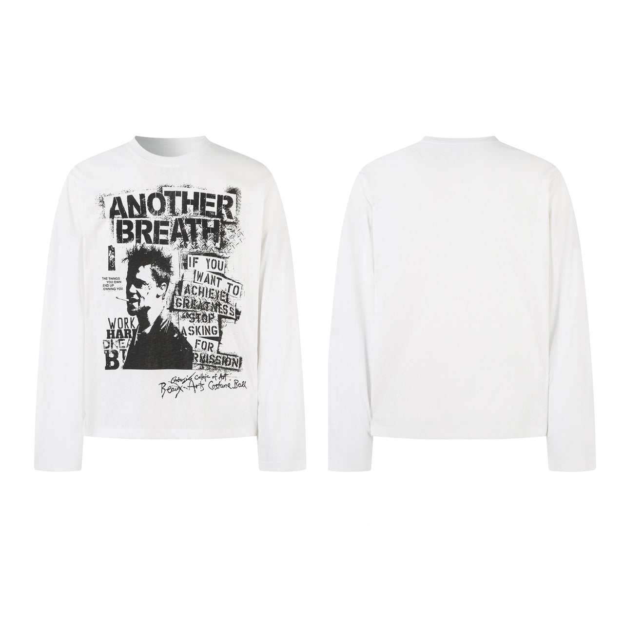 American Streetwear Portrait Print Sweatshirt