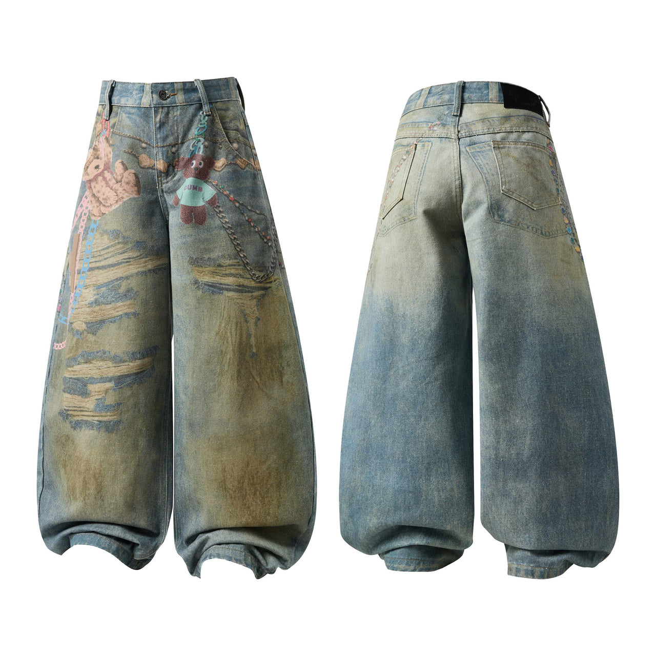 Omirad “Toychain Graffiti Balloon Jeans”
