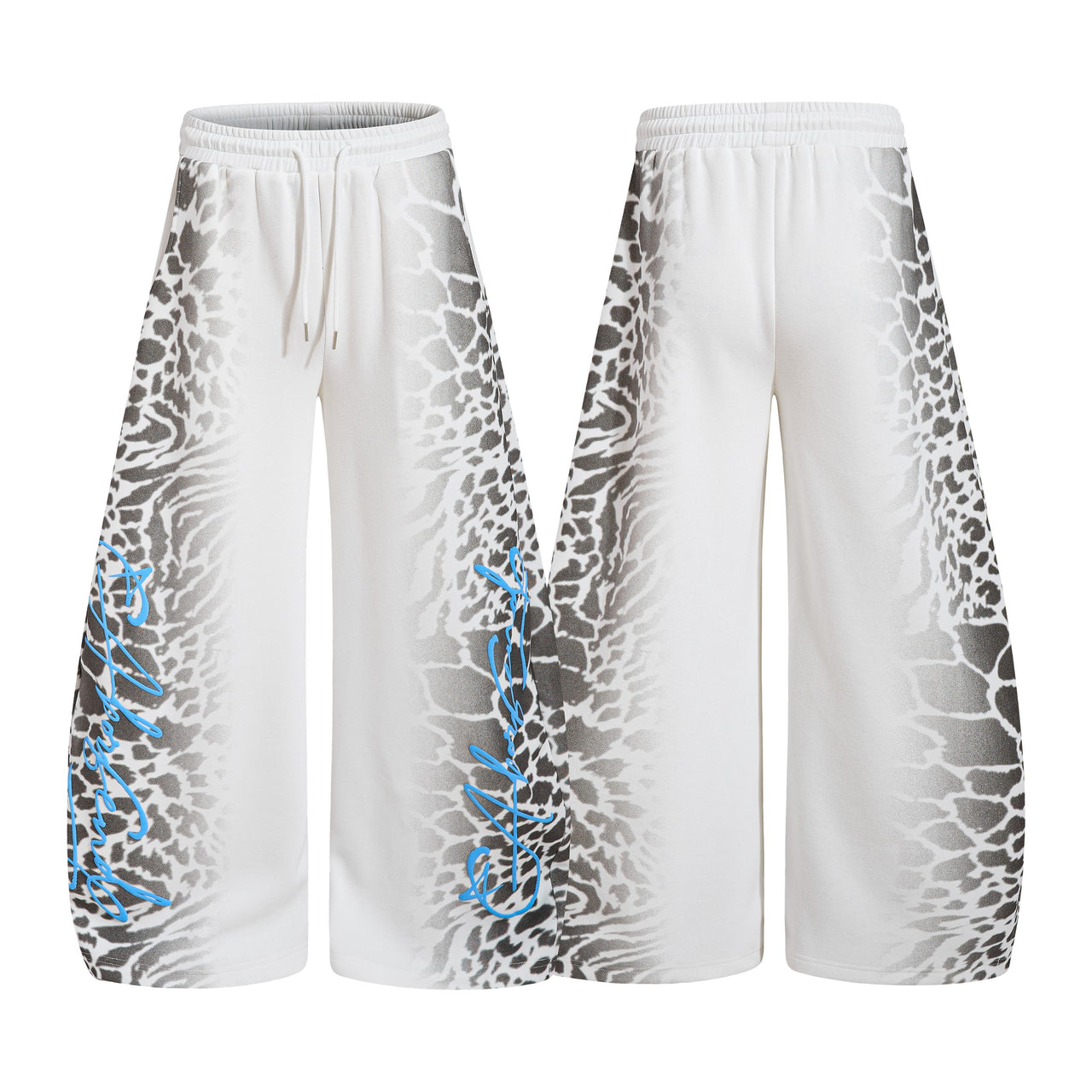 Omirad Leopard Fade Wide-Leg Sweatpants