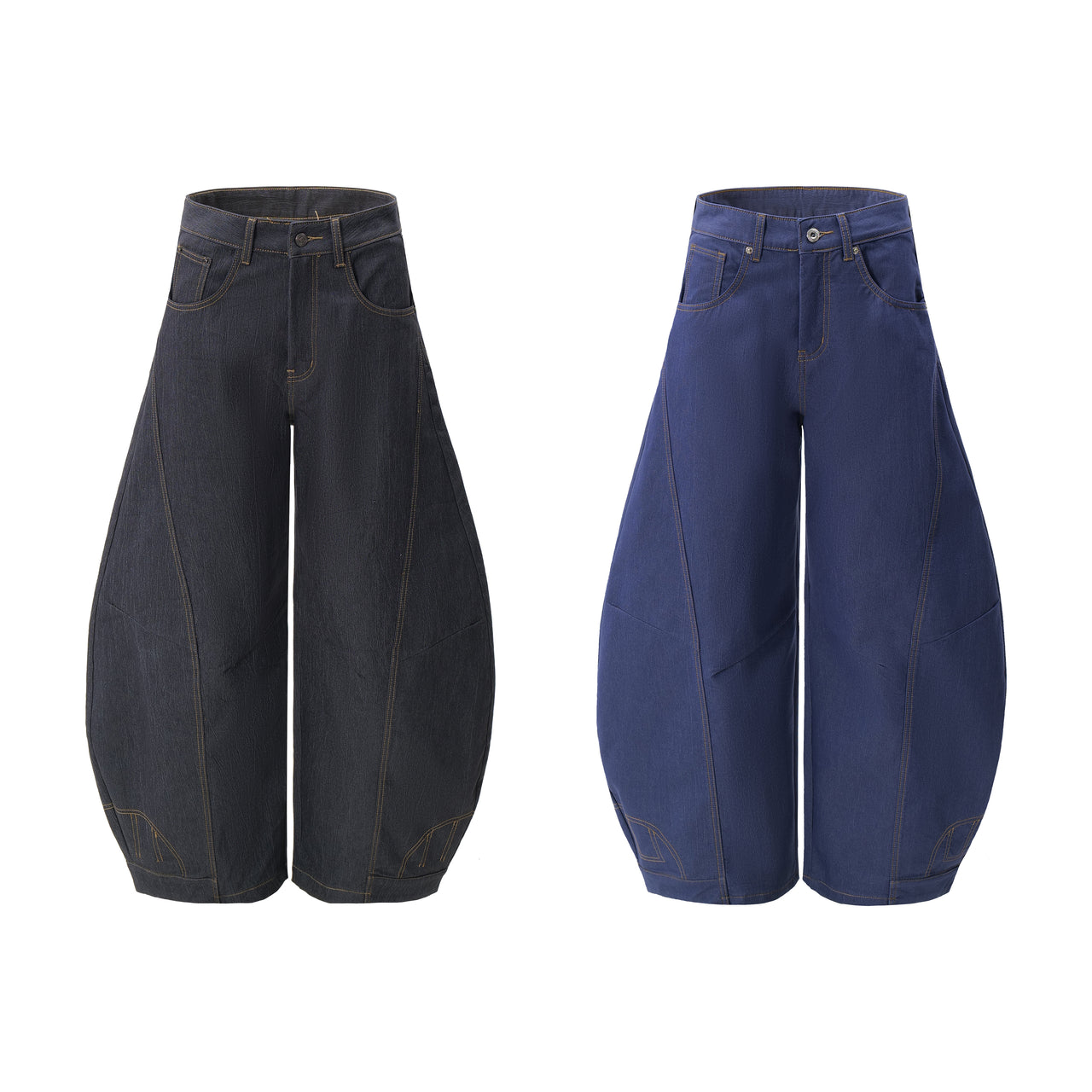 Omirad Curved Volume Wide-Leg Denim