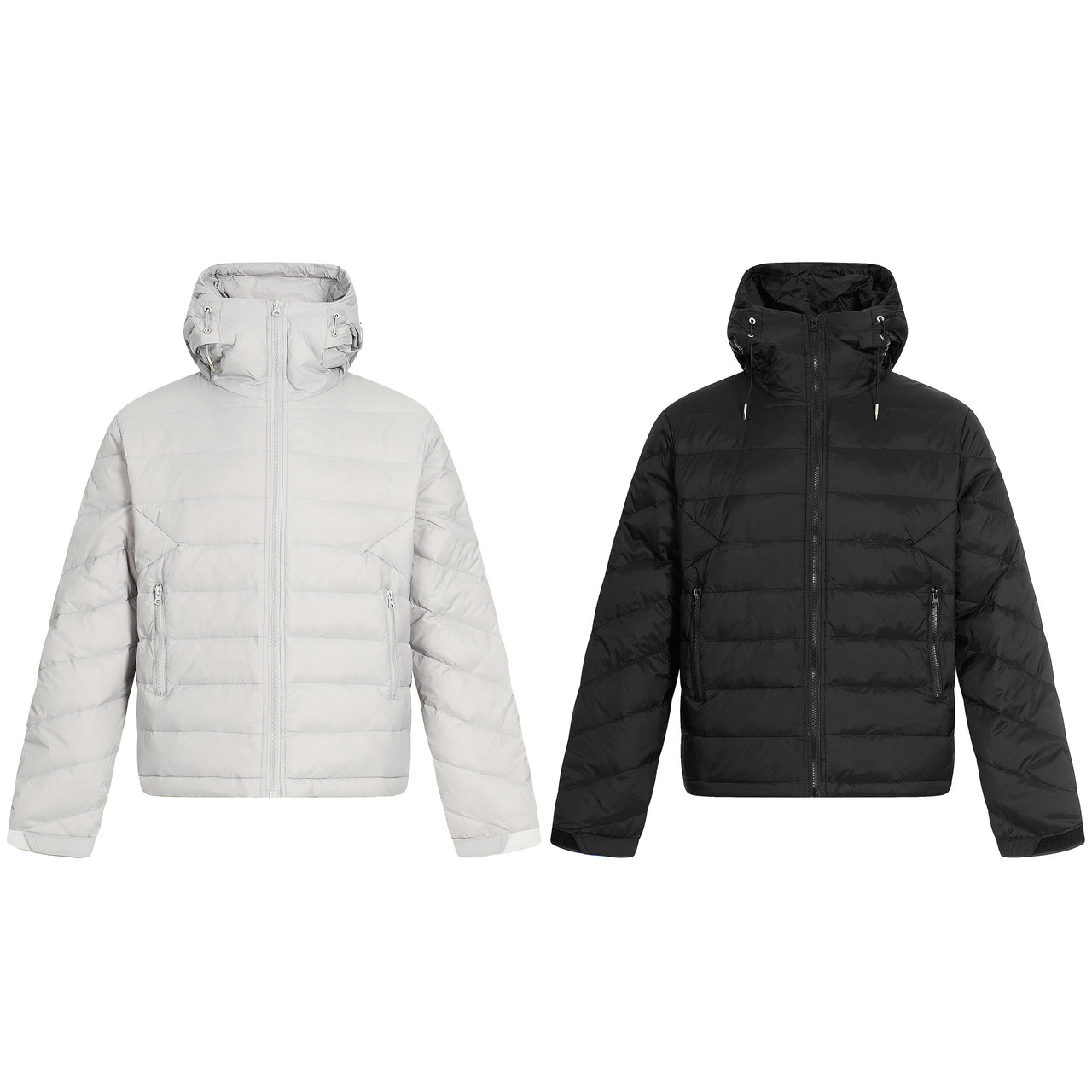 Vintage Minimalist Hooded Down Jacket