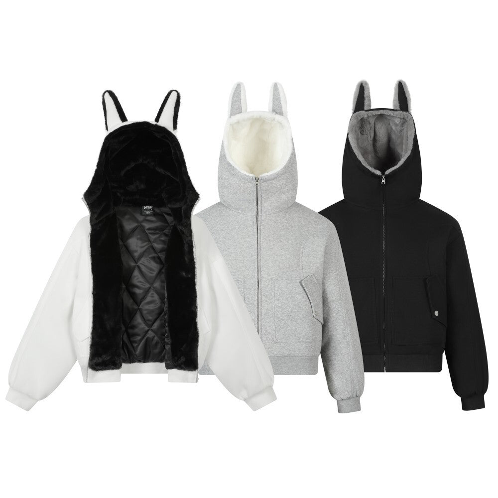 American Streetwear Doberman Aviator Hooded Jacket