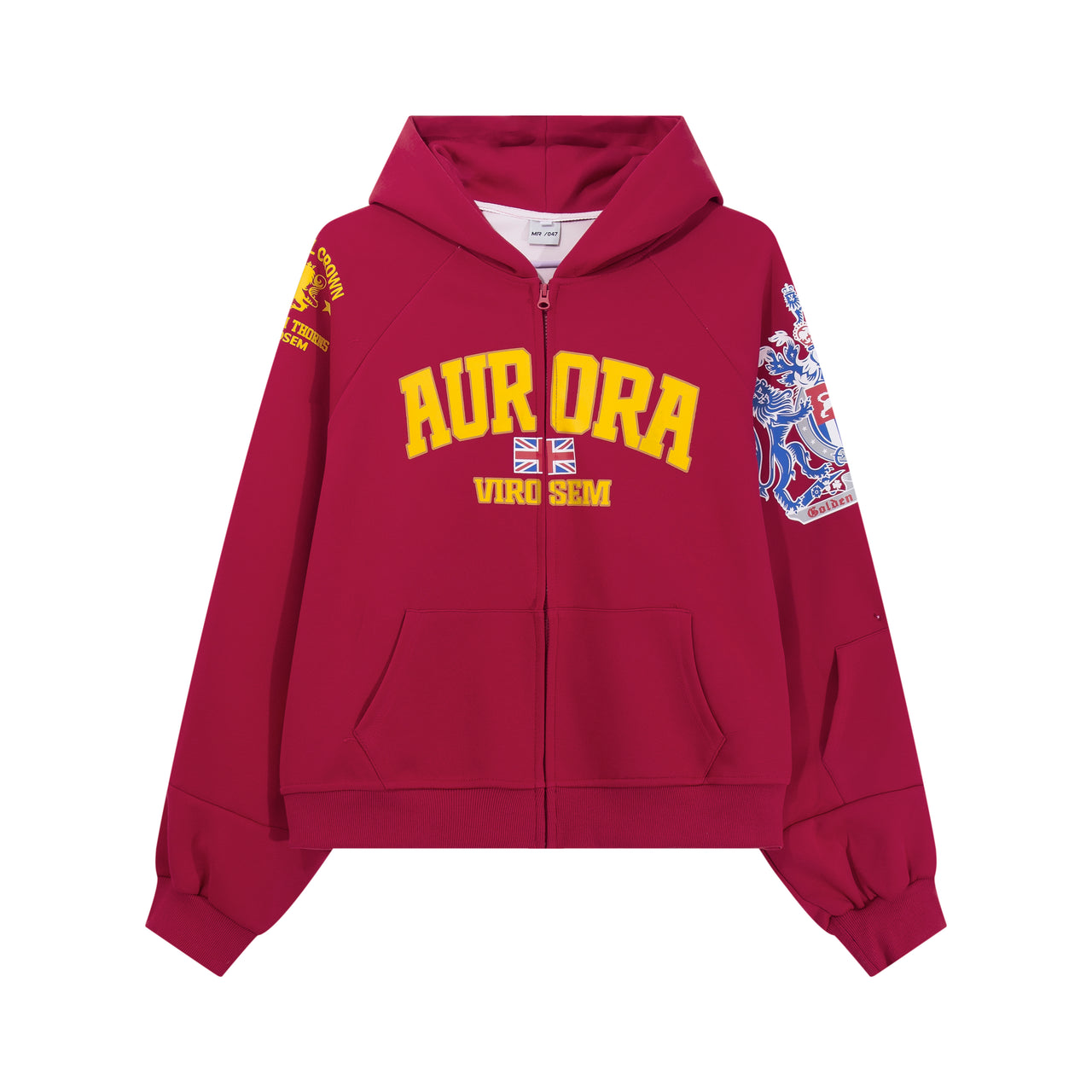 American High Street Printed Zip-Up Hoodie
