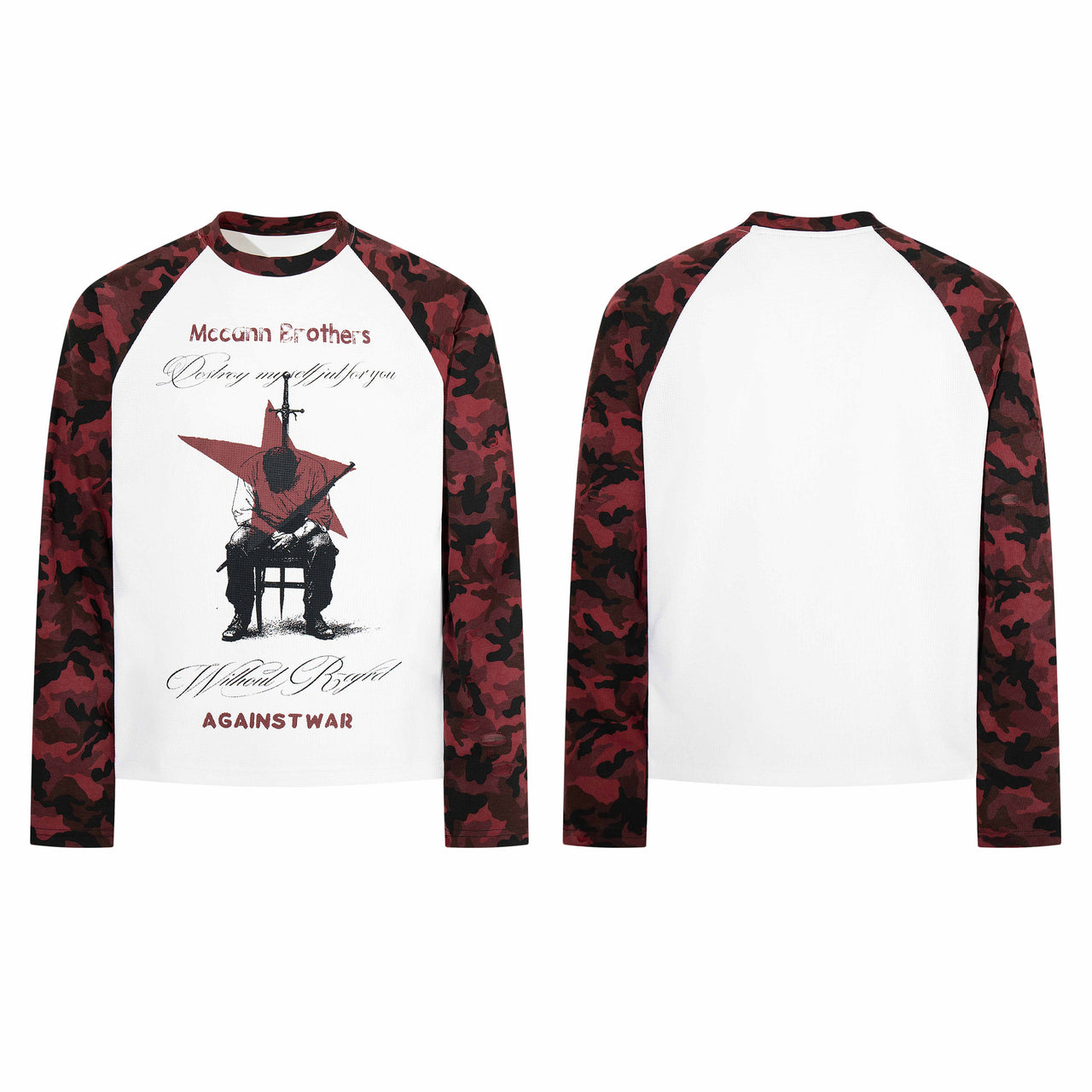 Omirad Camo Raglan Graphic Long Sleeve