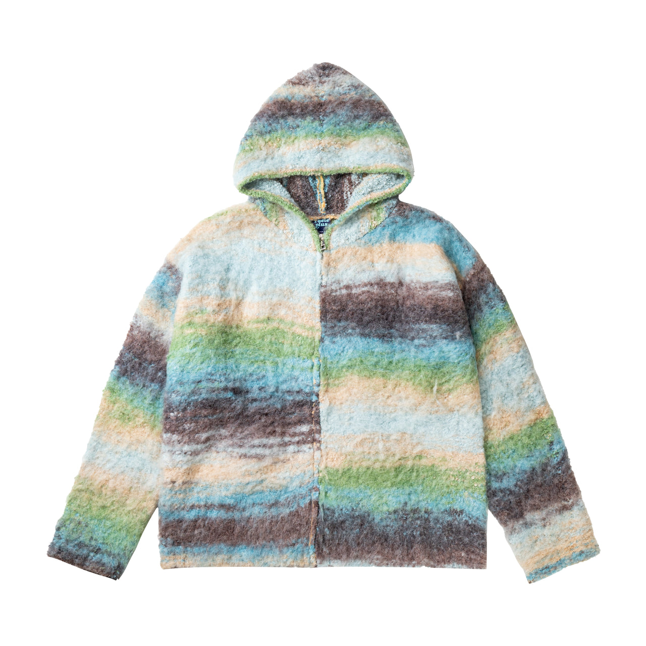 mohair hooded sweater