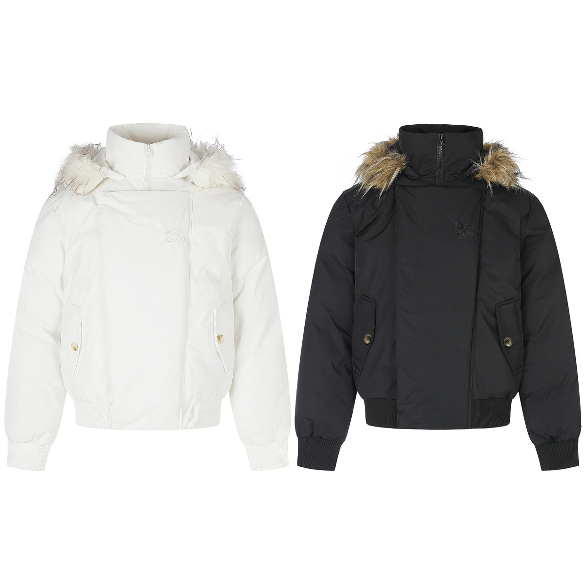 Omirad Faux Fur Hood Padded Bomber Jacket