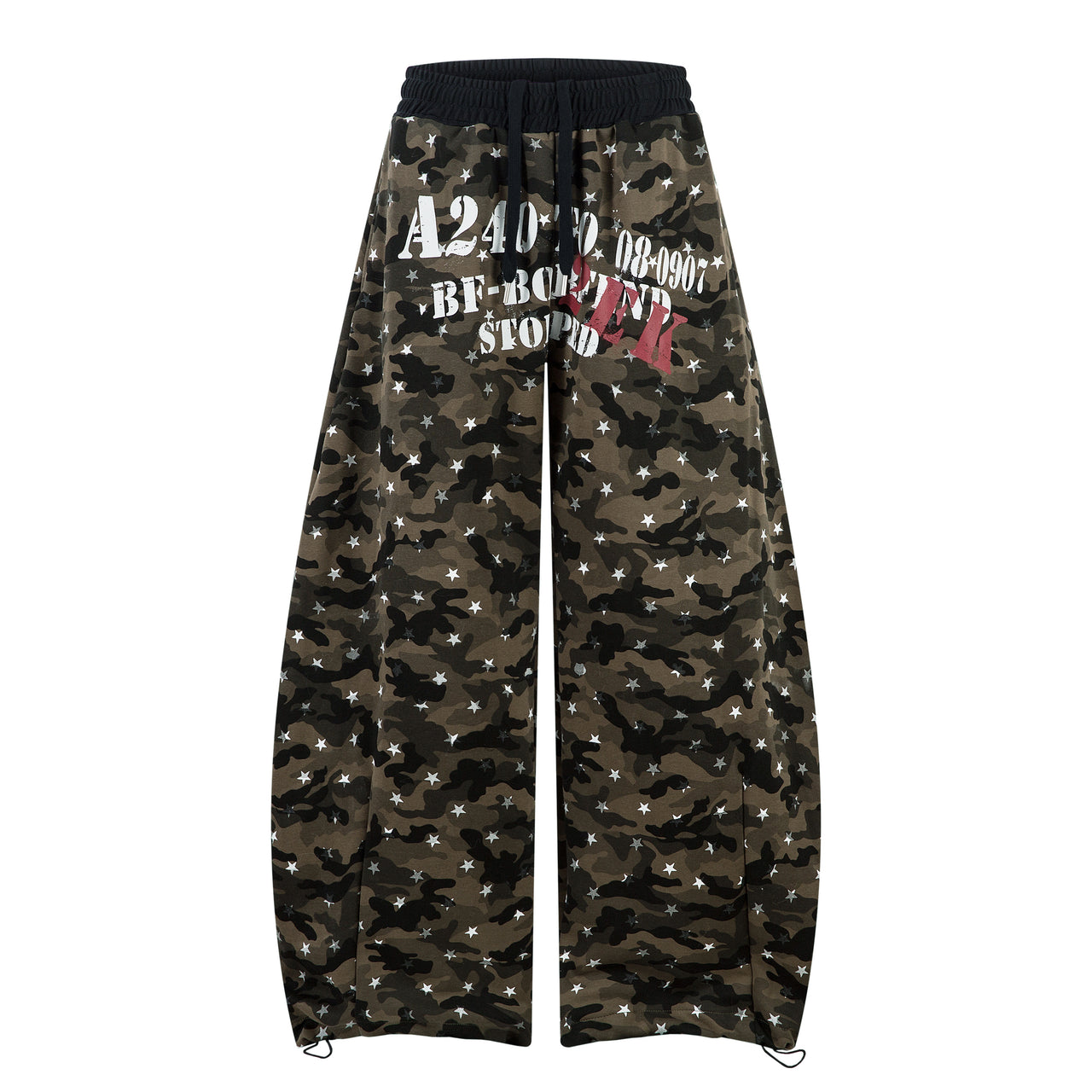 Omirad Star Camo Wide-Leg Sweatpants