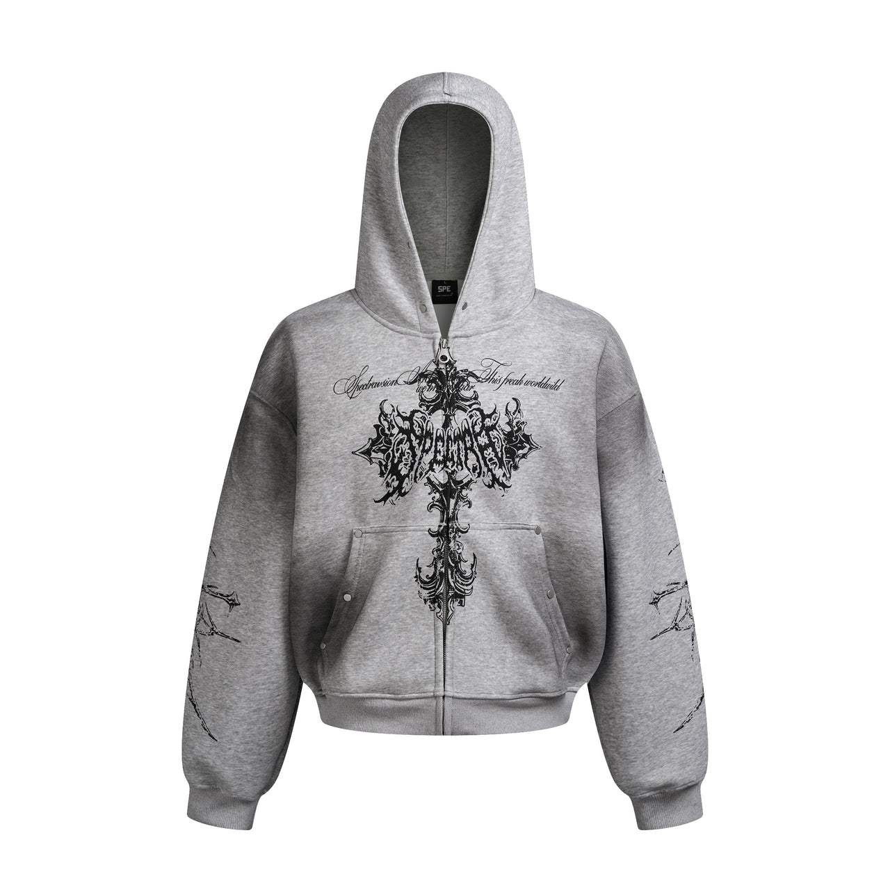 American Vintage Dirty Dyed Cardigan Hoodie