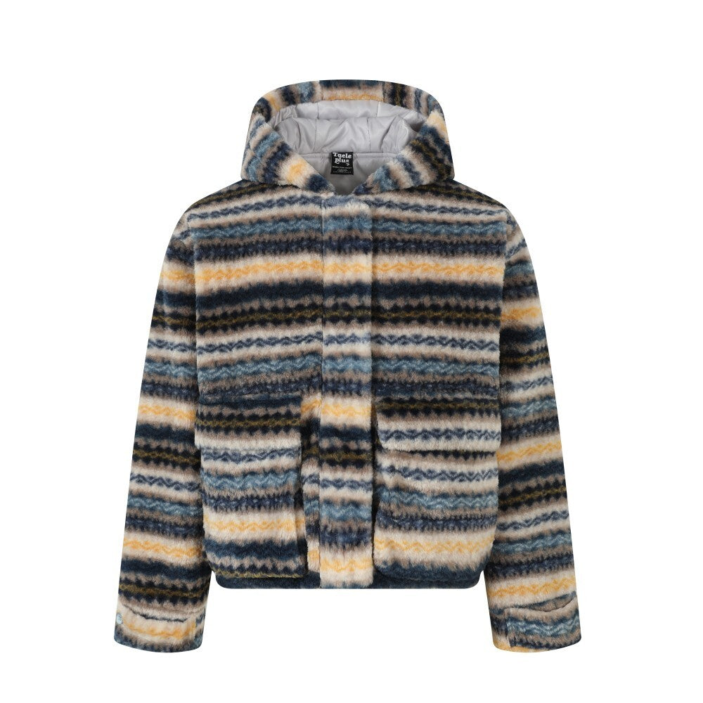 Vintage American Fair Isle Sherpa Textured Jacket