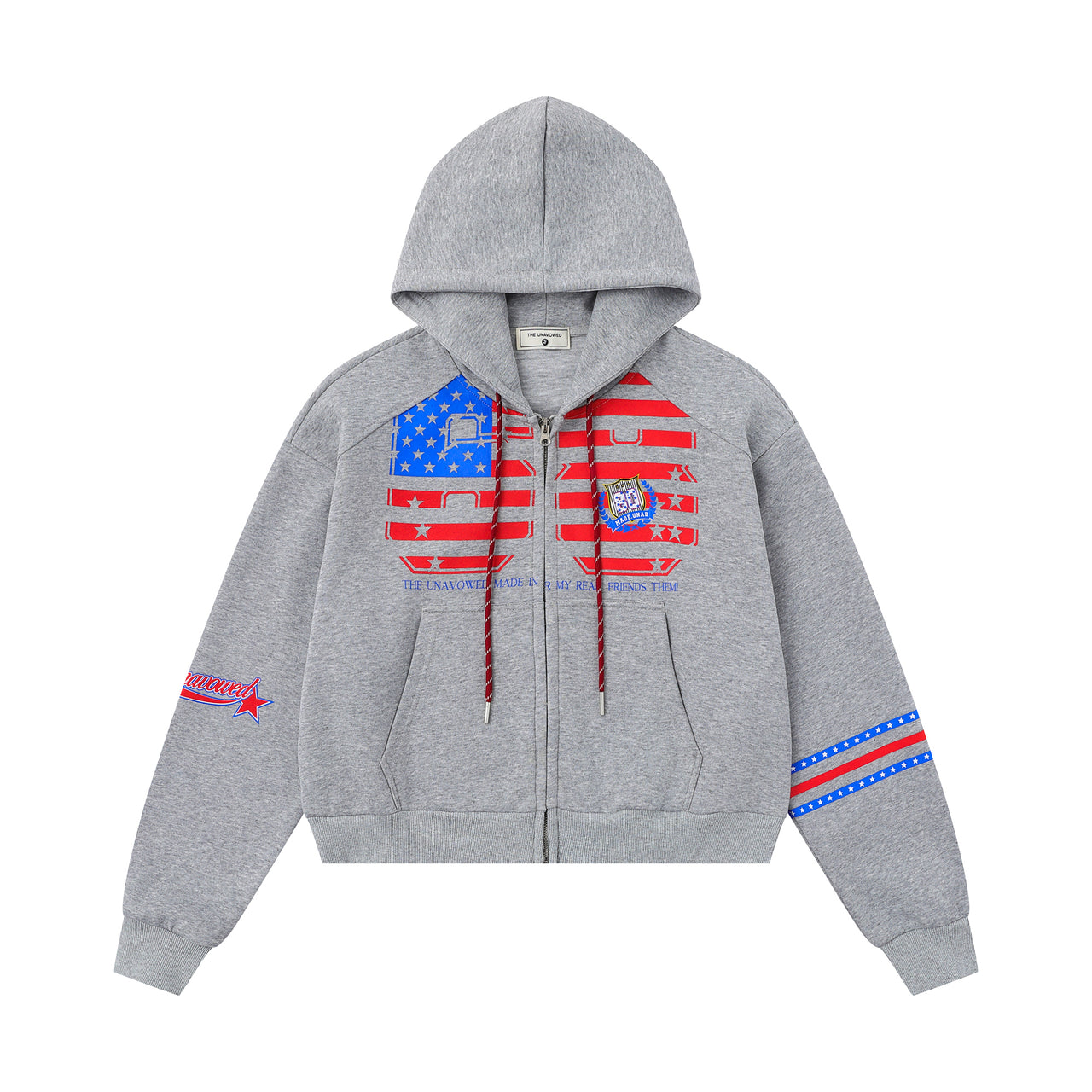 American Vintage Digital Print Hooded Hoodie