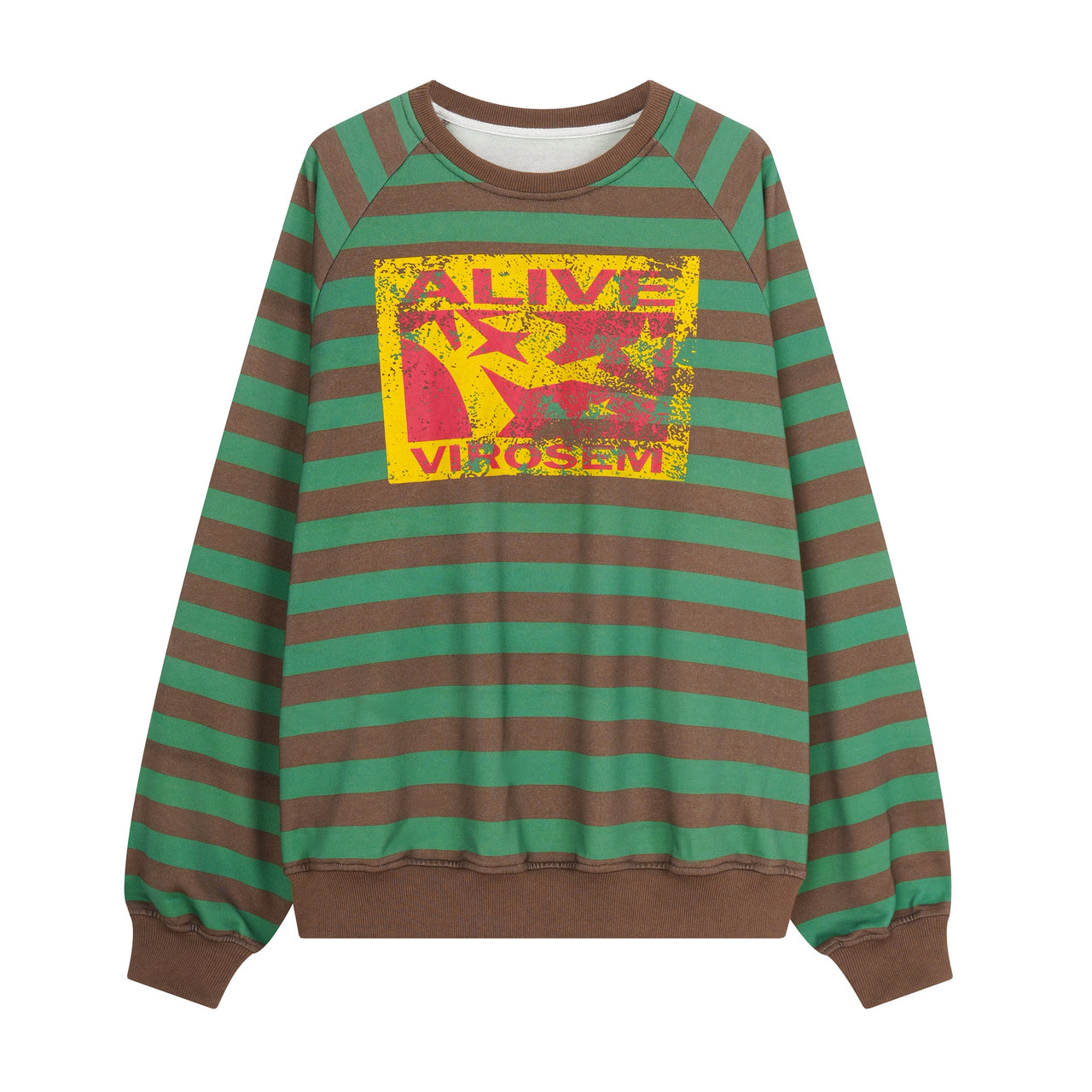 Omirad Alive Striped Graphic Sweatshirt
