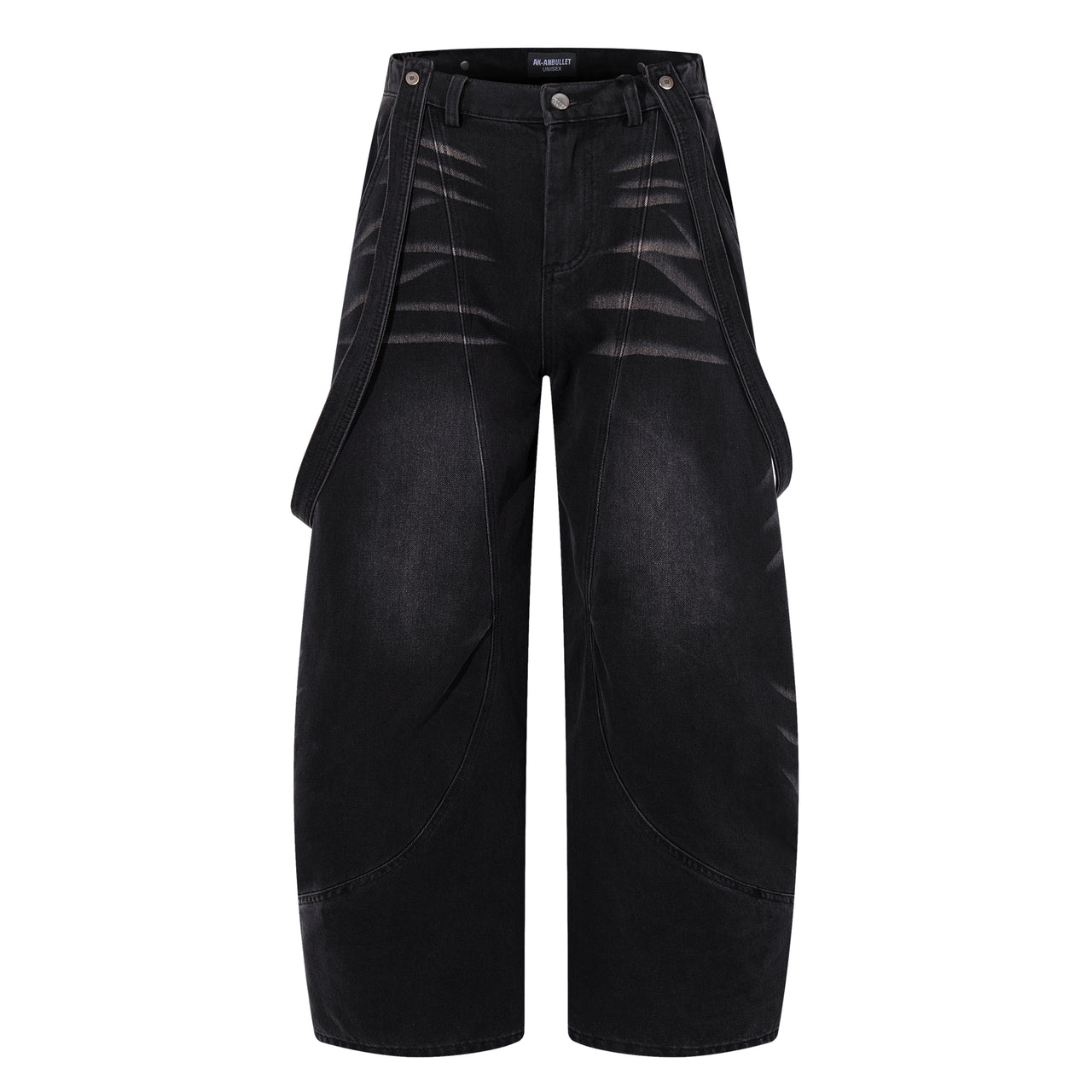 American Street Style Belt Decorated Jeans