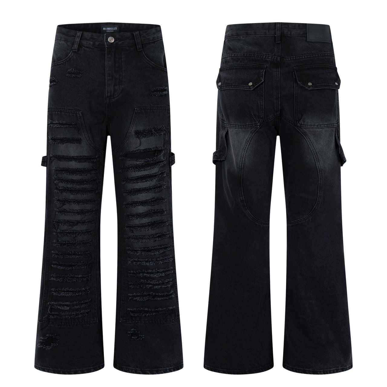 American Streetwear Distressed Jeans
