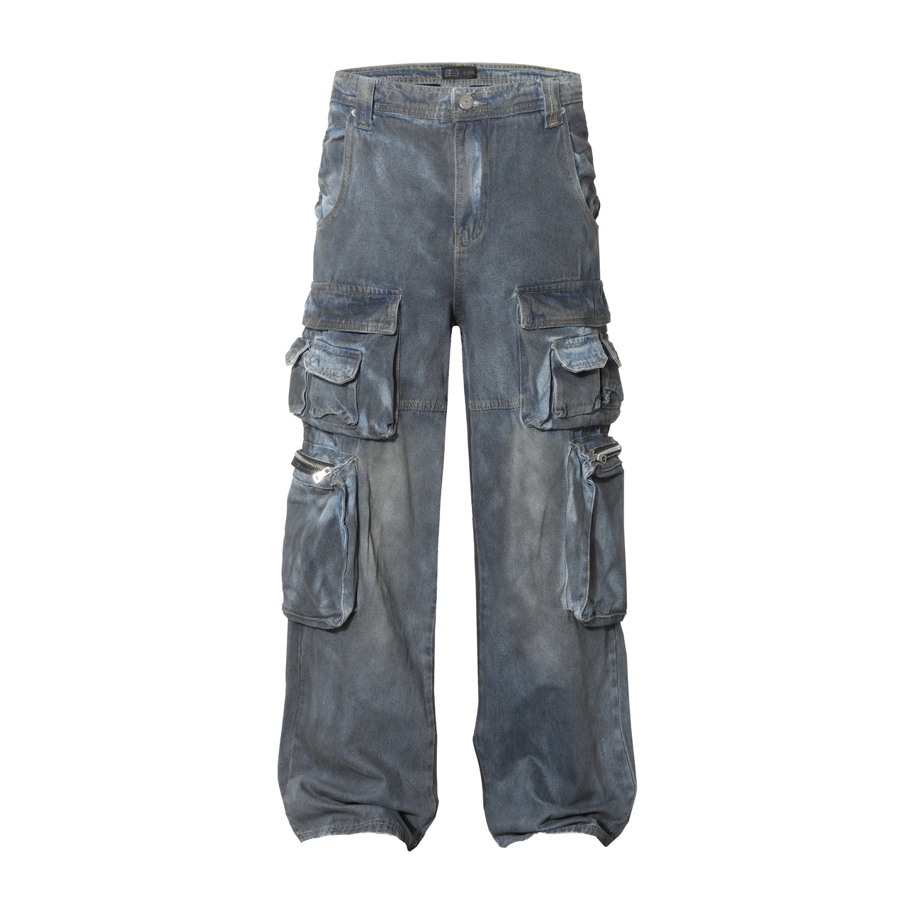 Denim Cargo Pants