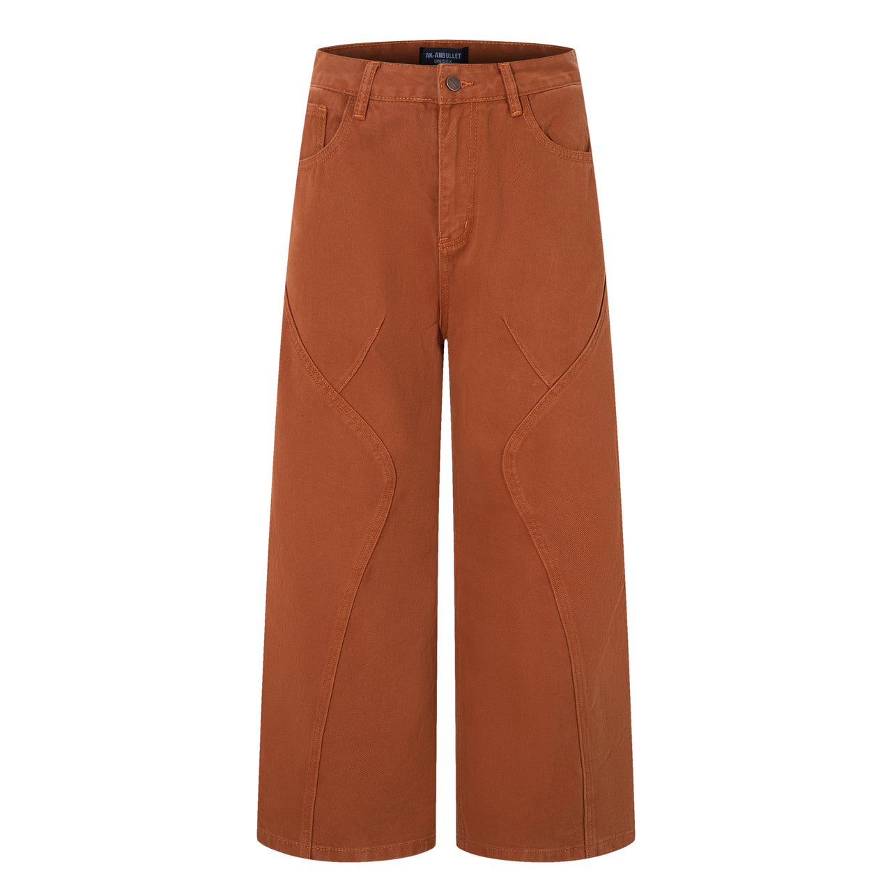American High Street Color-Block Jeans