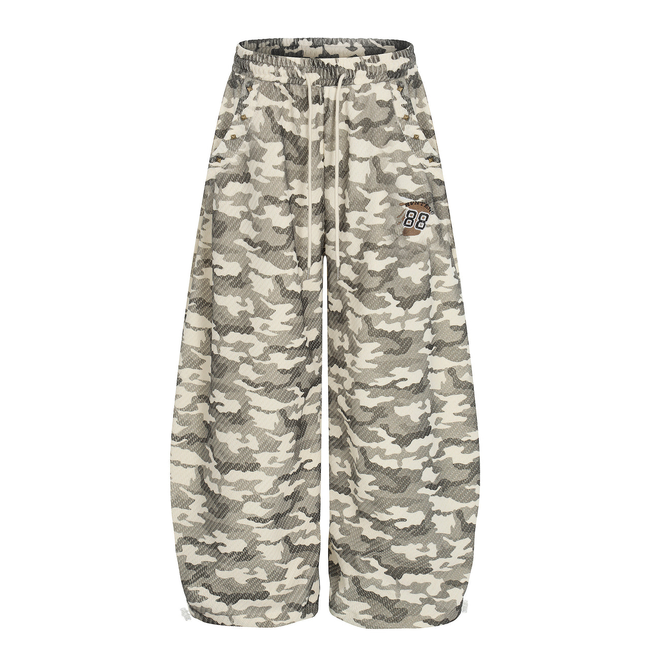 Omirad Vintage Camo Wide-Leg Sweatpants