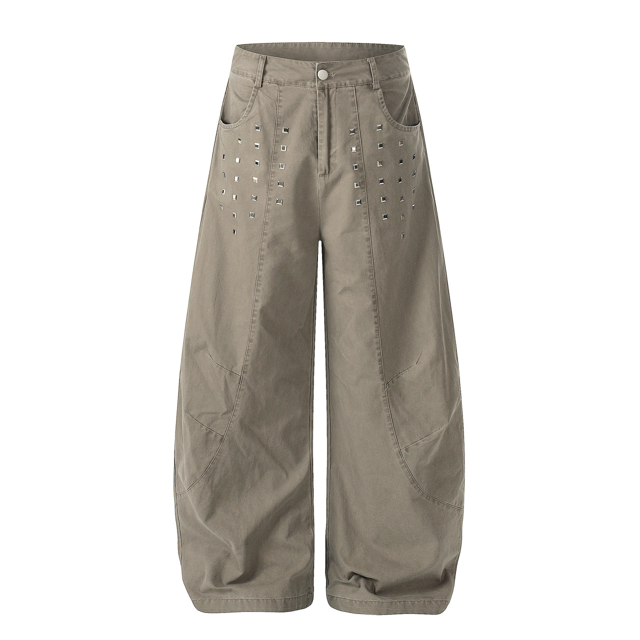 Omirad Stud Detail Wide-Leg Pants