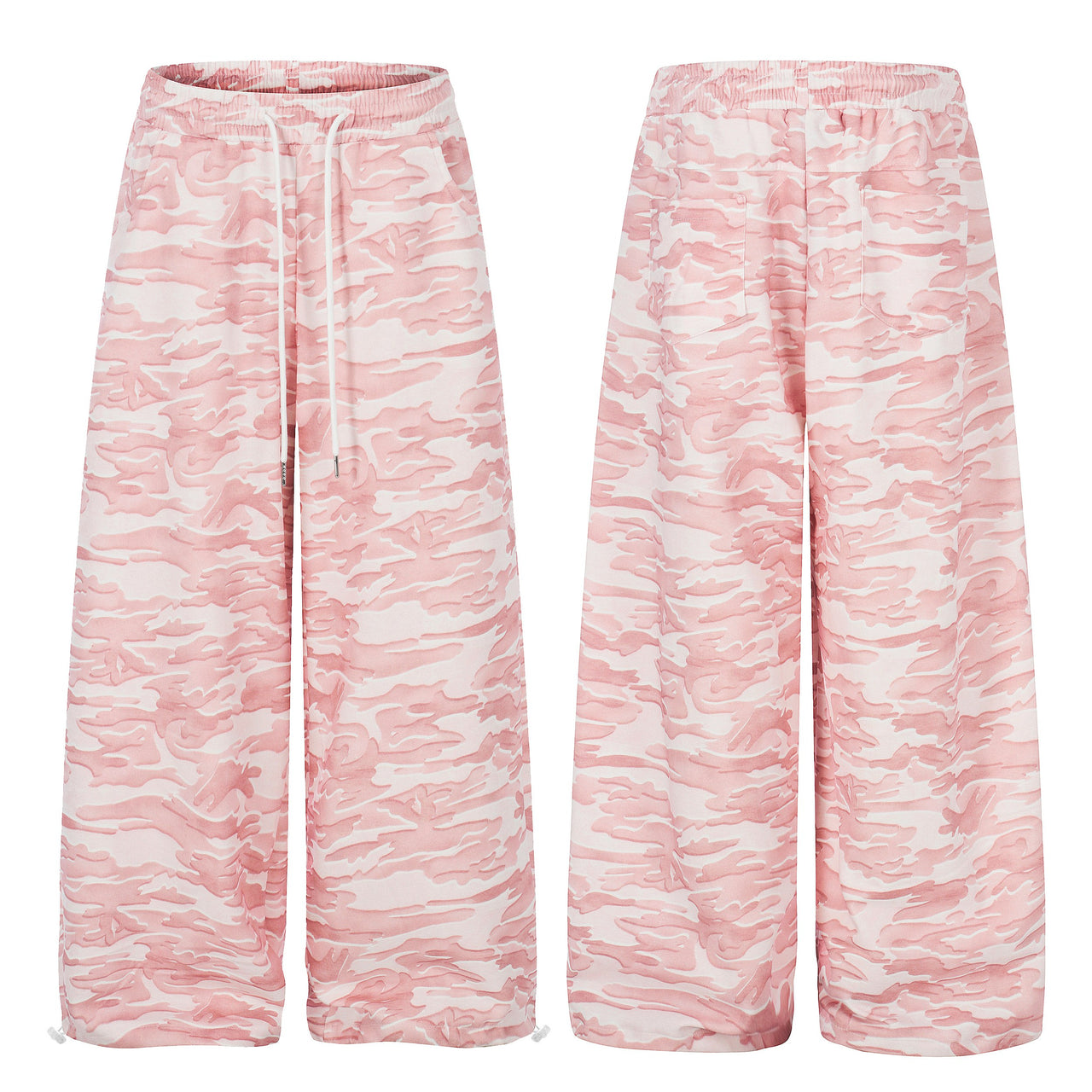 Omirad Pink Camo Wide-Leg Sweatpants