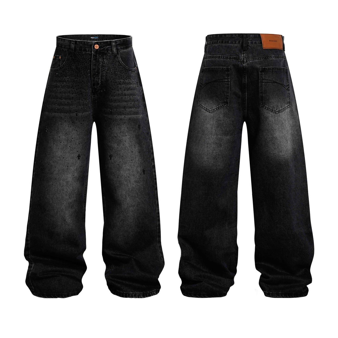 Omirad “Stardust Washed Wide-Leg Jeans”